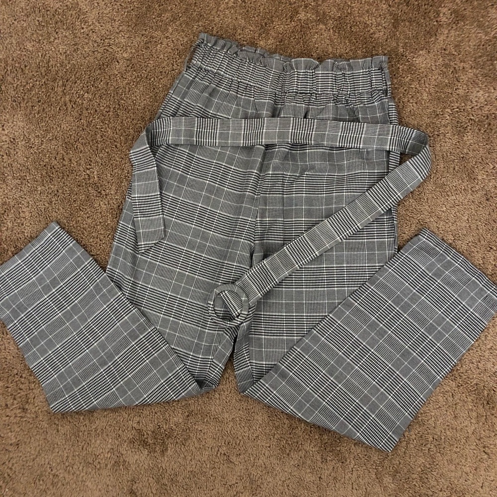 Plaid shein pants